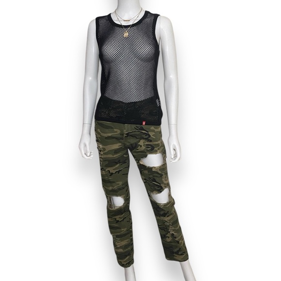 Esprit- Edc Fishnet Tank Top - Picture 2 of 6